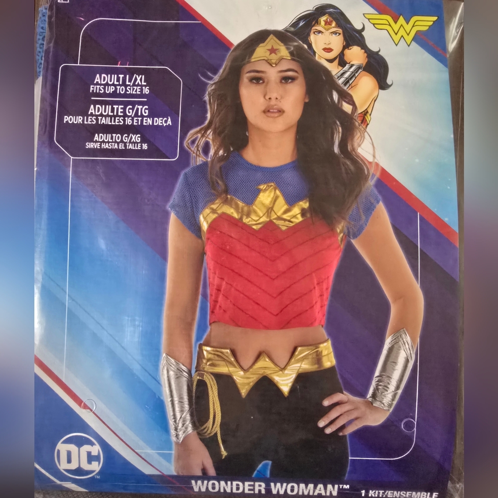 Wonder Woman Kids Costume - Red, Blue, Gold